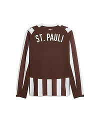 Puma Men's Brown St. Pauli 2025/26 Replica Home Long Sleeve Jersey