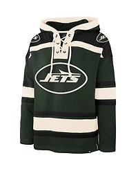 '47 Brand Men's Dark Green New York Jets Superior Lacer Hoodie