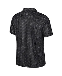 Colosseum Men's Black Missouri Tigers Football Print Polo Shirt