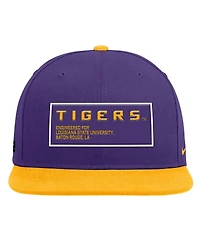 Nike Men's Purple/Gold Lsu Tigers 2025 On-Field Patch Pro Dri-fit Snapback Hat