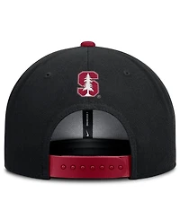 Nike Men's Black/Cardinal Stanford Cardinal 2025 On-Field Patch Pro Dri-fit Snapback Hat