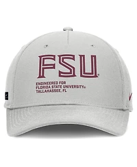 Nike Men's Gray Florida State Seminoles 2025 Sideline Dust Pinched Rise Adjustable Hat