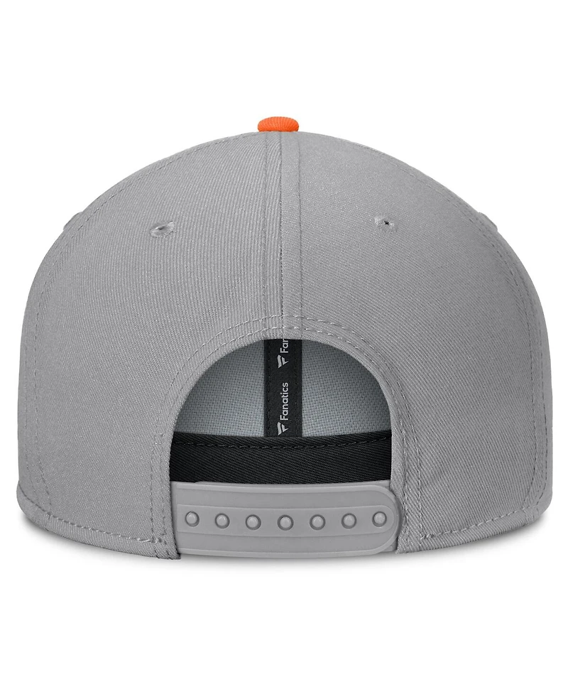 Fanatics Men's Gray Oregon State Beavers Duo Snapback Hat