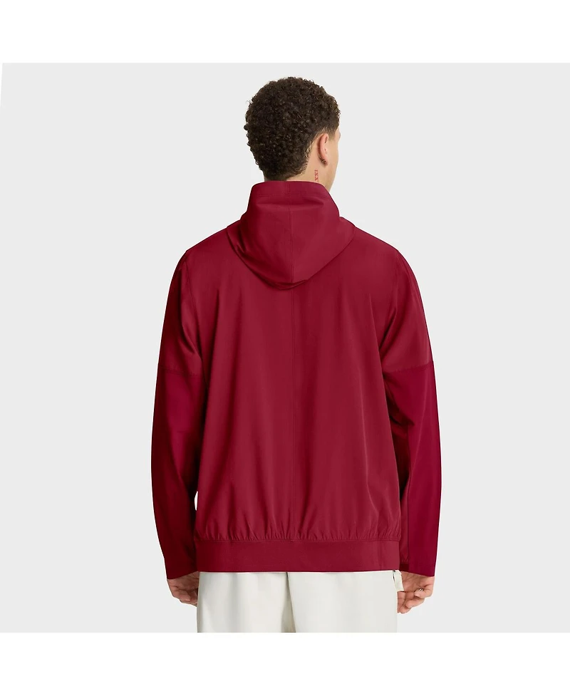 Nike Men's Crimson Alabama Tide Anorak Half-Zip Hoodie Jacket