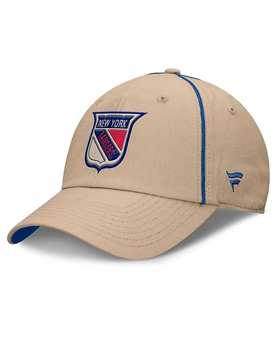 Fanatics Men's Tan New York Rangers Heritage Setoff Adjustable Hat