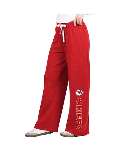 G-iii 4Her by Carl Banks Women's Red Kansas City Chiefs Field Wide Leg Sweatpants
