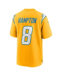 Nike Men's Omarion Hampton Gold Los Angeles Chargers Alternate Charger Power Game Player Jersey