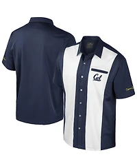 Colosseum Men's Navy Cal Bears Strike Bowling Button-Up Shirt