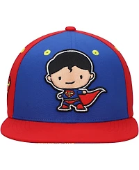 Lids Big Boys and Girls Royal/Red Superman Chibi Glow-in-the-Dark Snapback Hat