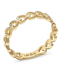 Devata Sweet Heart Ring in 14K Gold, Size 9, approx. 1.9 grams.