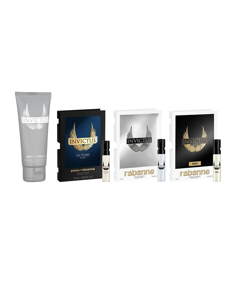 Free 4-Pc. Gift with your $120 Rabanne Invictus Men's Fragrance and/or Body Collection Purchase, $47 value