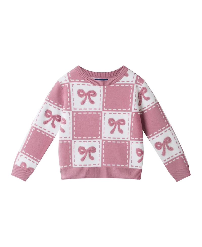Andy & Evan Toddler/Child Girls Bow Icon Chenille Sweater w/Jegging Set
