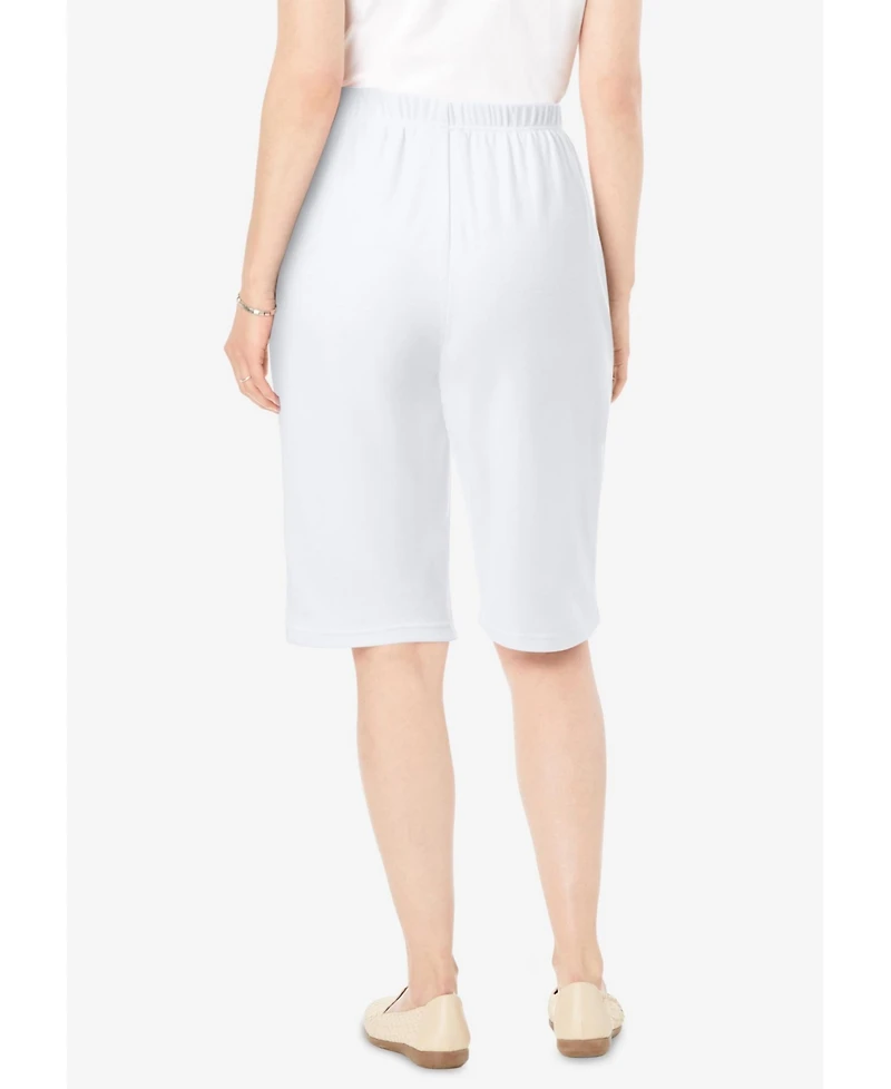 Woman Within Plus 7-Day Knit Bermuda Shorts