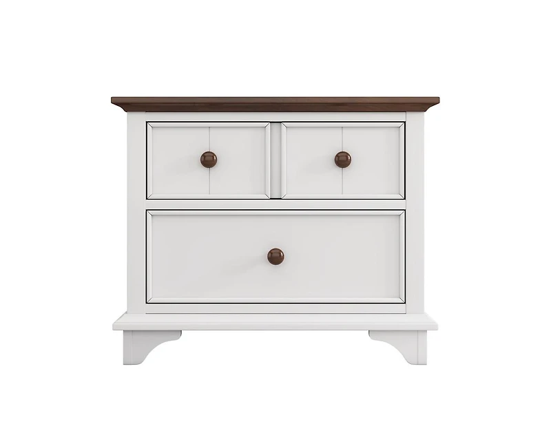 Casainc Wooden Small Cabinet with Two Drawer