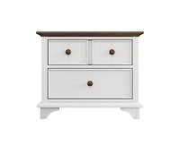 Casainc Wooden Small Cabinet with Two Drawer