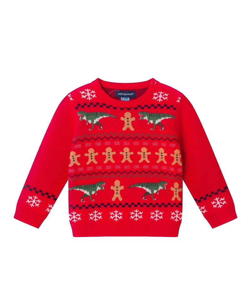 Andy & Evan Infant Boys Baby Holiday Icon Fair Isle Sweater Set