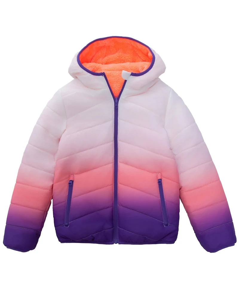 Rokka&Rolla Little and Big Girls' Reversible Fleece Jacket