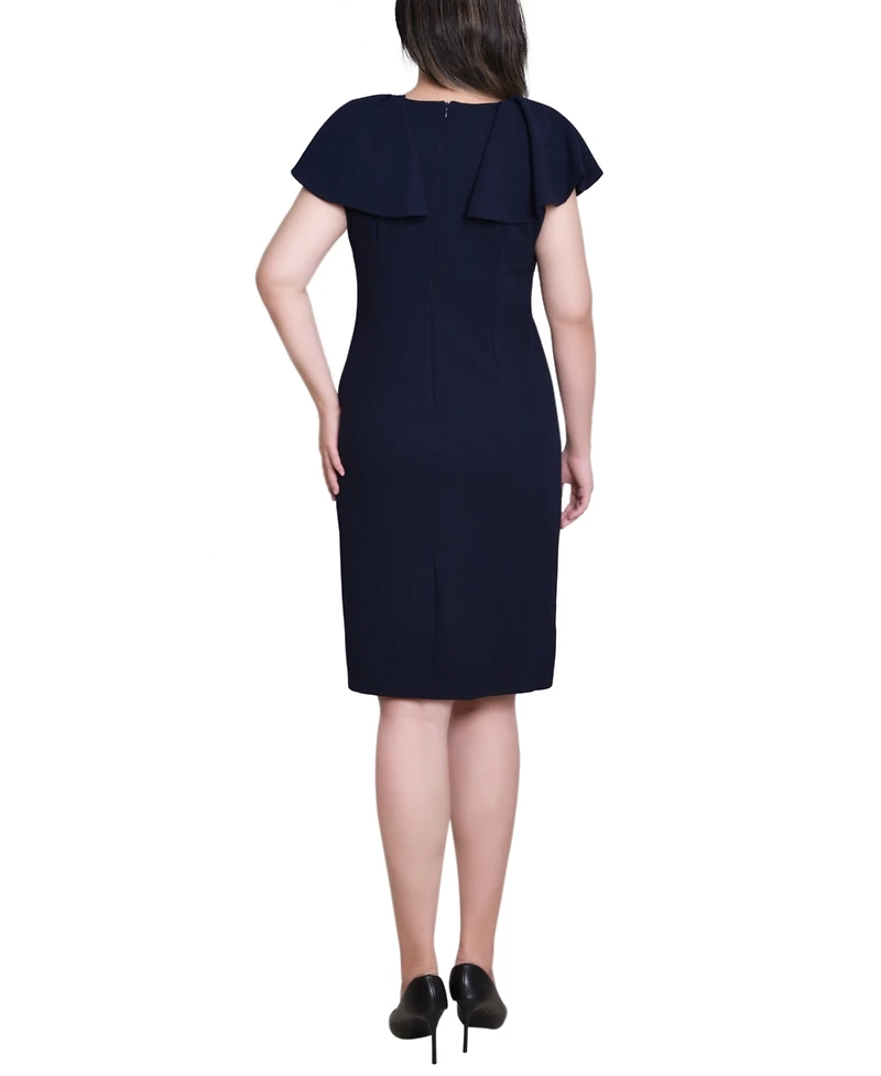 Ny Collection Women's Flutter Sleeve Sheath Dress