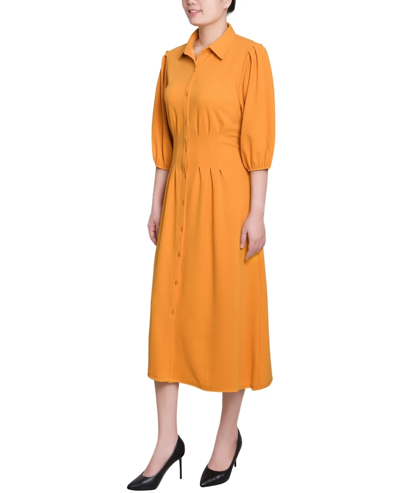 Ny Collection Women's Elbow Sleeve Midi Dress
