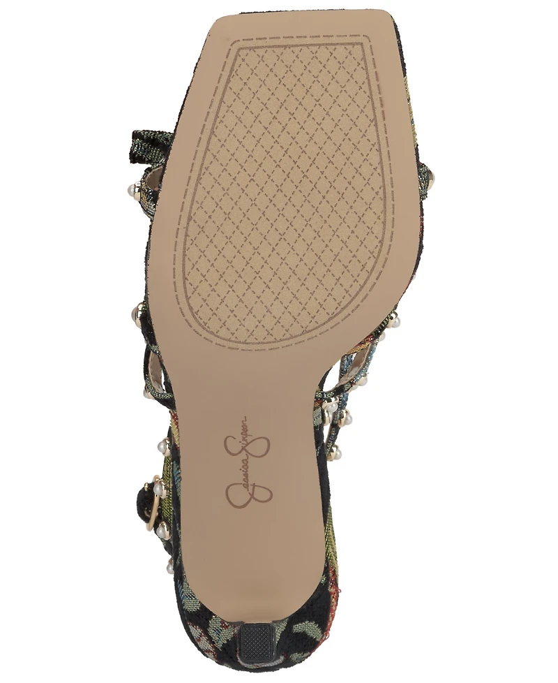 Jessica Simpson Women's Loelva Strappy Studded Dress Sandals