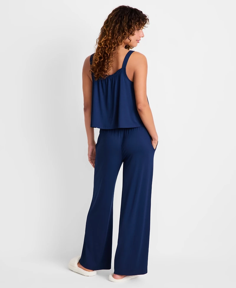 State of Day Women's 2-Piece Sleeveless Top and Pants Sleep Set, Regular Plus, Macy's Exclusive
