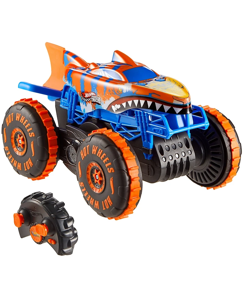 Hot Wheels Monster Trucks Tiger Shark Climber Rc Vehicle Toy