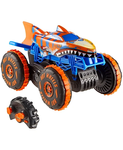 Hot Wheels Monster Trucks Tiger Shark Climber Rc Vehicle Toy