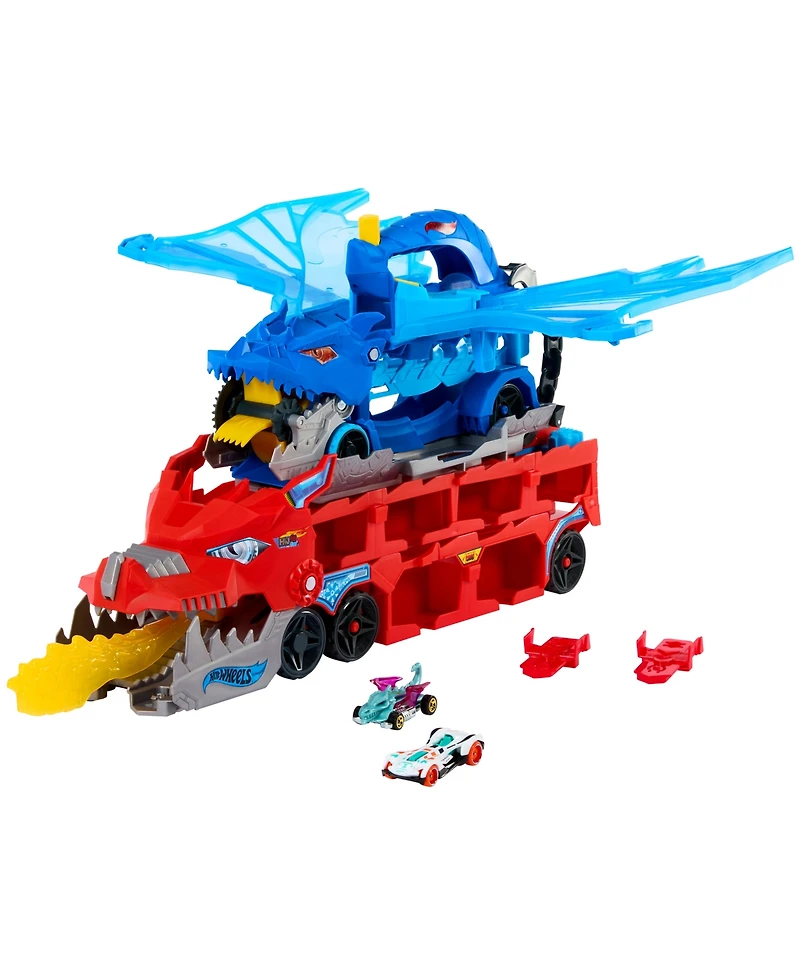 Hot Wheels Ultimate Dual Dragon Transporter Toy Cars