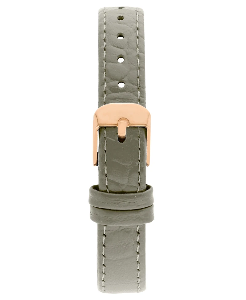 Bcbgmaxazria Women's Halo Gray Leather Strap Watch, 28mm