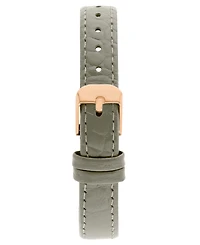 Bcbgmaxazria Women's Halo Gray Leather Strap Watch, 28mm
