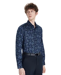 Bar Iii Men's Tossed Bouquet Print Dress Shirt, Macy's Exclusive