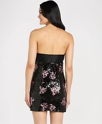 Morgan & Company Women's Strapless Sequined Dress