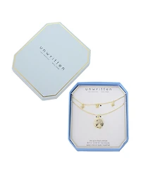 Unwritten Cubic Zirconia Celestial Pendant Layered Necklace Set