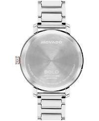 Movado Women's Bold Evolution 2.0 Swiss Quartz Light Rose Gold Steel Watch, 34mm