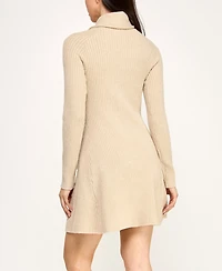 Rosie Harlow Juniors' Long Sleeve Short Sweater Dress