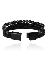 Lucky Brand Braided & Beaded Bracelet - 8.5''