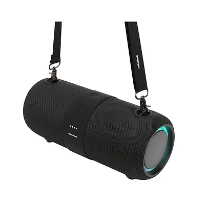 RadioShack 14W Bluetooth Water Resistant Portable Speaker with Fm Radio With Lights 4001763 Black