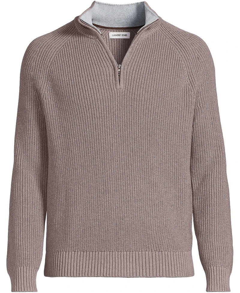 Lands' End Men's Drifter Quarter Zip Sweater