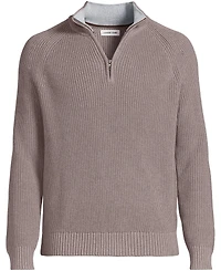 Lands' End Men's Drifter Quarter Zip Sweater