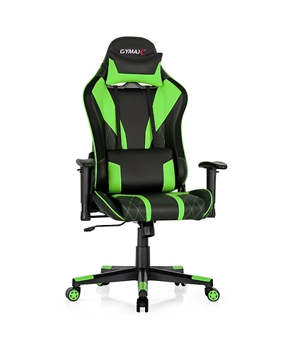 Gymax Gaming Chair Adjustable Swivel Computer w/ Dynamic Led Lights