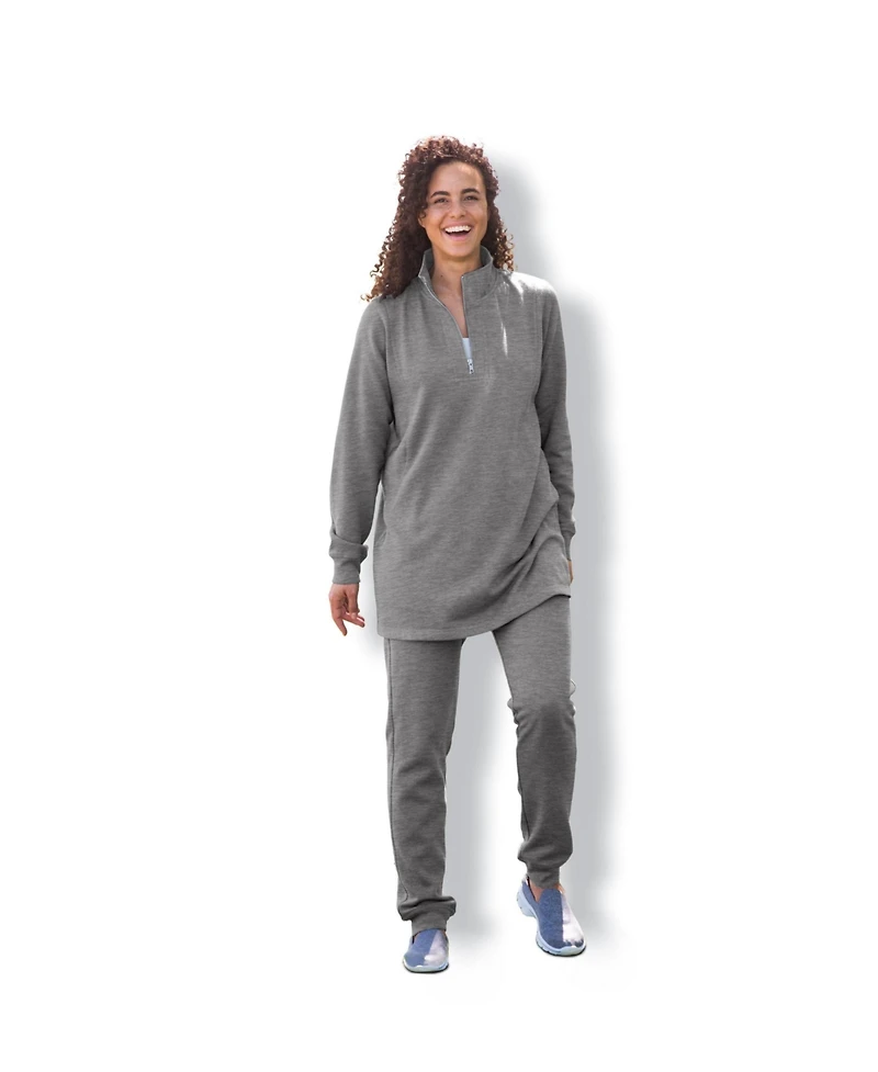 Woman Within Plus Size Within 2-Piece Fleece Sweatshirt Set