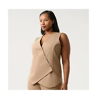 Estelle Plus Size Mahina Vest-Style Top