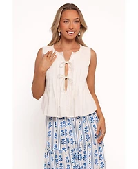 Petal and Pup Women's Delia Pleat Tie Top