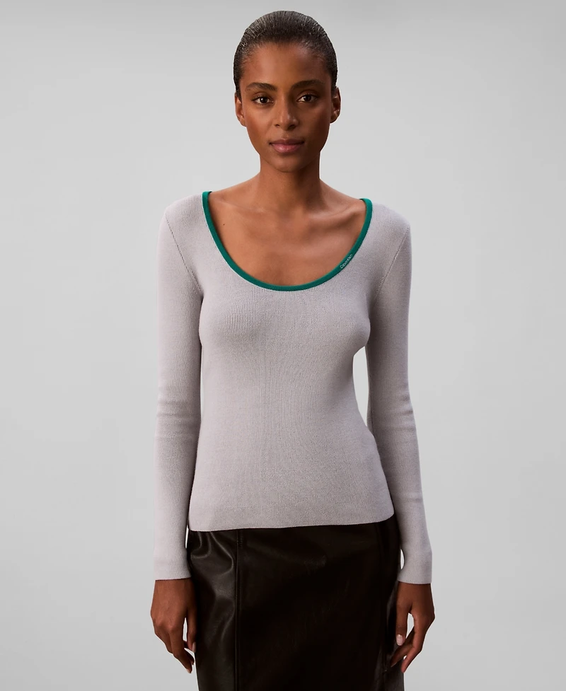 Calvin Klein Jeans Women's Long Sleeve Top