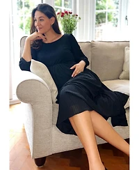 Tiffany Rose Maternity Isla Ribbed Jersey Dress