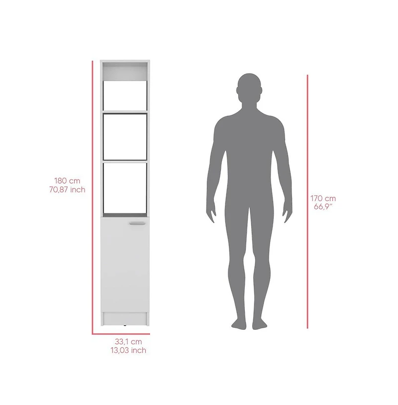 We Have Furniture Linen Cabinet Marion, Bathroom, White