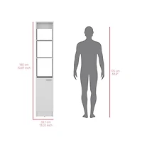 We Have Furniture Linen Cabinet Marion, Bathroom, White