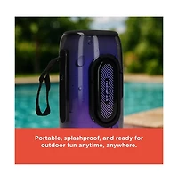 RadioShack Wireless Portable Speaker, 10W, Rgb 360 Lights, Bluetooth 5.1, Waterproof IPX5 with Fm Radio 4001777