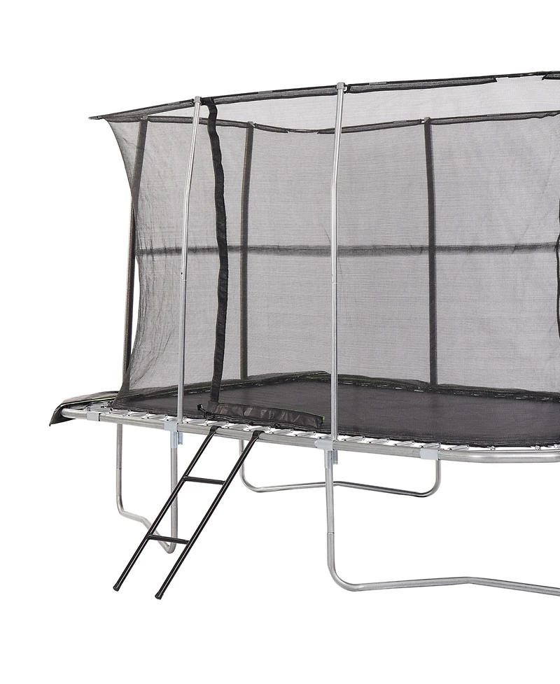 Jumpking 7ft x 10ft Rectangular Trampoline with Patented Safety Enclosure, Heavy-Duty Frame, and Powder-Coated Ladder