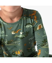 Bellabu Bear Unisex Kids' Jurassic Park: Safari Set of 2 Piece Pajamas